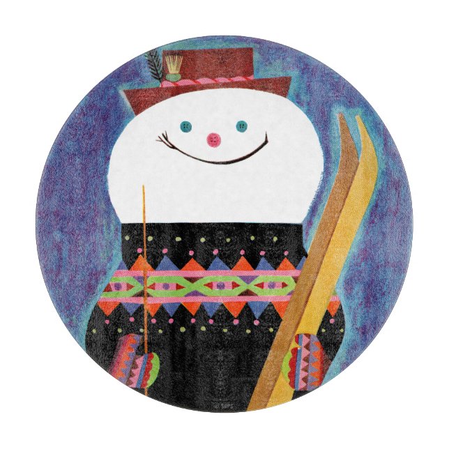 Tabla De Cortar Esquíes para Snowman (Anverso)
