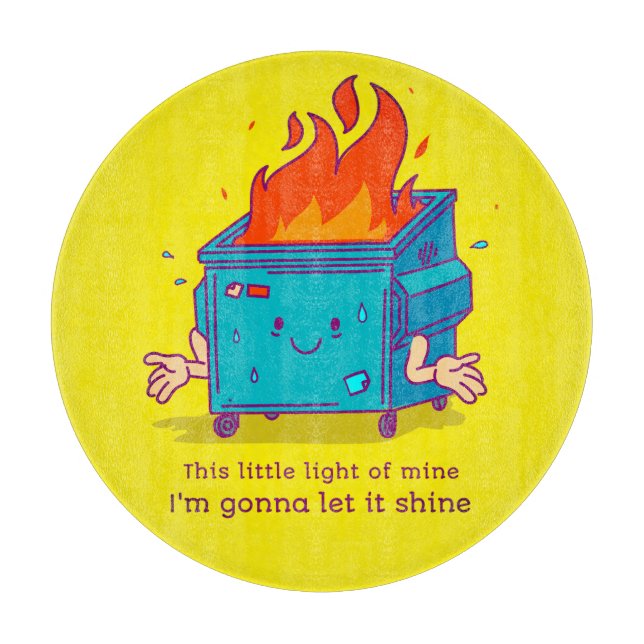 Tabla De Cortar Esta Pequeña Luz: Ronda de Fuego De Basura (Anverso)