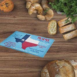 Tabla De Cortar Estado de Texas Dato Asombroso Vidrio