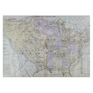 Tabla De Cortar ESTADOS UNIDOS TRAZAN, c1812