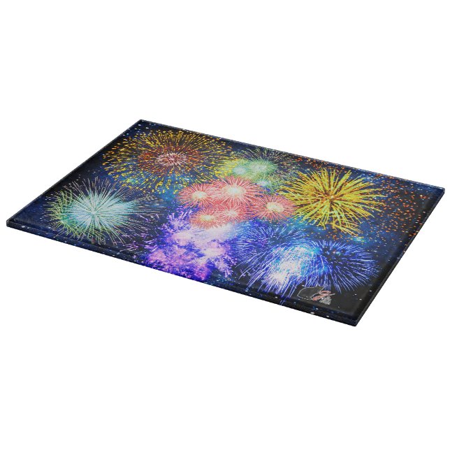Tabla De Cortar Estallidos de fuegos artificiales (Borde)