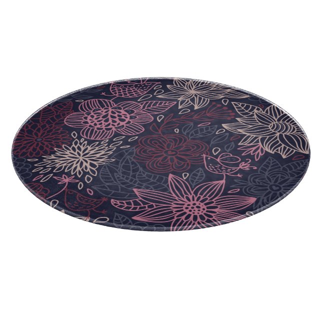 Tabla De Cortar Estampado de flores 4 2 (Borde)