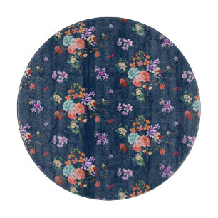 Tabla De Cortar Estampado de flores color de rosa del ramo