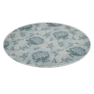 Tabla De Cortar Estampado de flores retro con las flores del