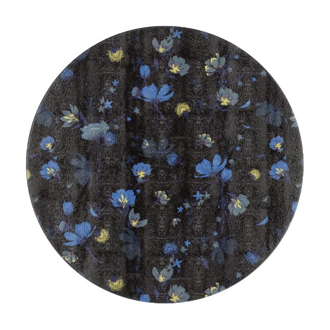 Tabla De Cortar Estampado de flores soplado viento (Anverso)