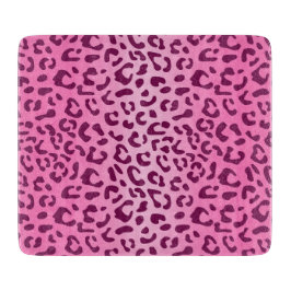 Tabla De Cortar Estampado de leopardo rosa elegante