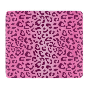 Tabla De Cortar Estampado de leopardo rosa elegante