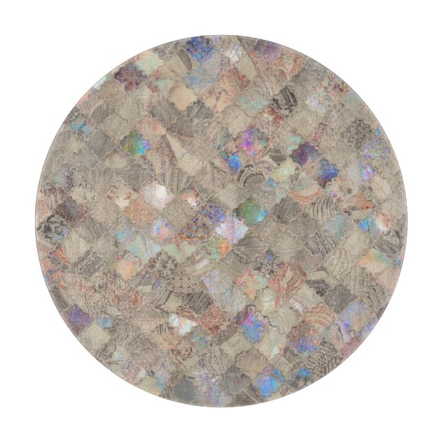 Tabla De Cortar Estampado de sirena beige (Anverso)