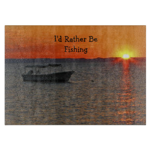 Tabla De Cortar Estaría pescando bastante al tablero del corte del