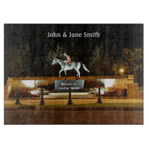 Tabla De Cortar Estatua de bailarina nativa Saratoga Cutting Board