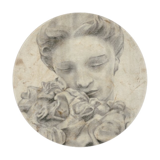 Tabla De Cortar Estatua en el Jardín I (Anverso)