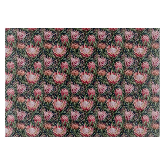 Tabla De Cortar Estética Botánica Protea Moderna (Anverso)