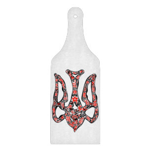 Tabla De Cortar Estilizado trident tryzub, emblema nacional de Ucr