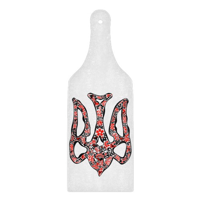 Tabla De Cortar Estilizado trident tryzub, emblema nacional de Ucr (Anverso)