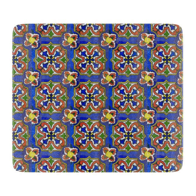 Tabla De Cortar Estilo de mosaico mexicano (Anverso)