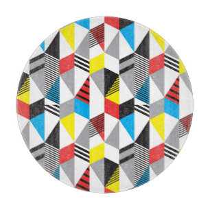 Tabla De Cortar Estilo Retro Bauhaus: Resumen sin Marea