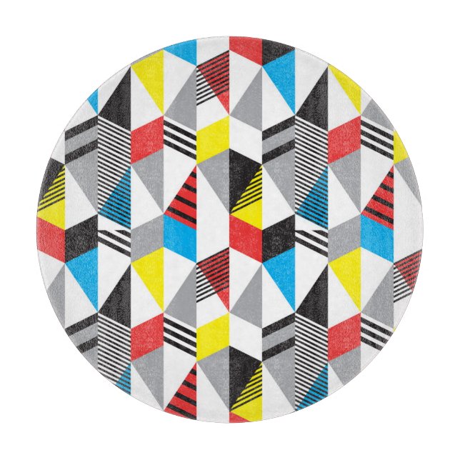 Tabla De Cortar Estilo Retro Bauhaus: Resumen sin Marea (Anverso)