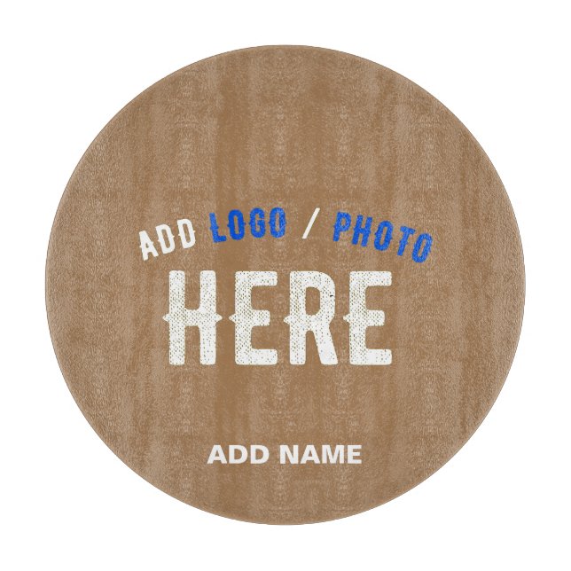 TABLA DE CORTAR ESTILOSO MODERNO PERSONALIZABLE MARRÓN VERIFICADO  (Anverso)