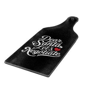 Tabla De Cortar Estimado Santa Negociemos Regalo Gracioso De Navid