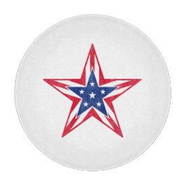 Tabla De Cortar Estrella de la Libertad