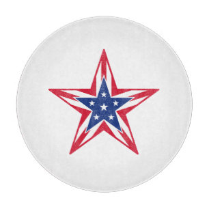 Tabla De Cortar Estrella de la Libertad