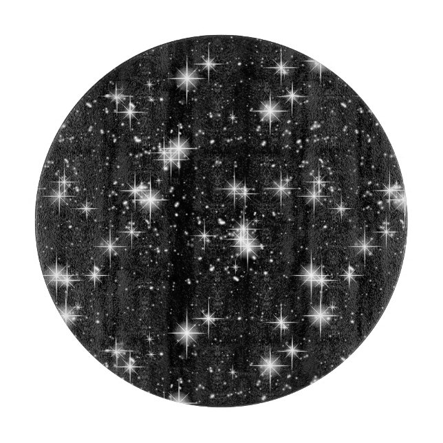Tabla De Cortar Estrellas brillantes brillantes en espacio (Anverso)