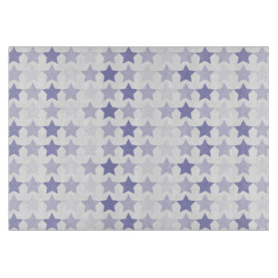 Tabla De Cortar Estrellas de Ombre Azul Patriótico