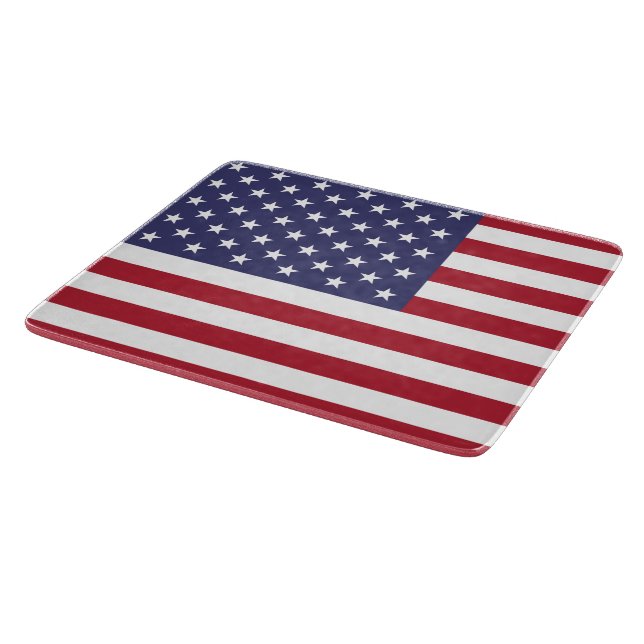 Tabla De Cortar Estrellas y rayas estadounidenses (Borde)