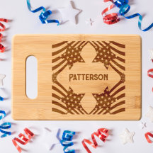 Estrellas y rayas Madera Patriótica