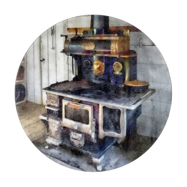 Tabla De Cortar Estufa del carbón en cocina (Anverso)