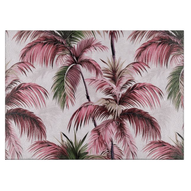 Tabla De Cortar Ethereales Rosé-Palmenmuster (Anverso)