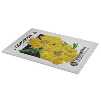 Tabla De Cortar Etiqueta de paquete de semilla de Coreopsis