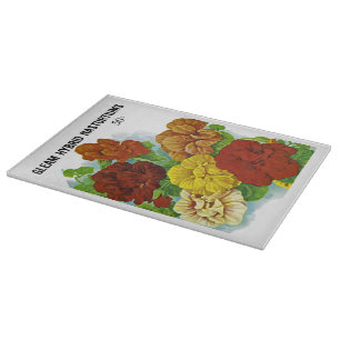 Tabla De Cortar Etiqueta de paquete de semillas de Nasturtiums