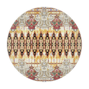 Tabla De Cortar Étnica de Mughal: patrón digital floral