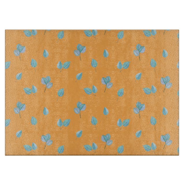 Tabla De Cortar Eucalyptus De Moda Sobre Los Cuadros De Marigold (Anverso)