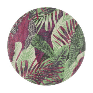 Tabla De Cortar Exótico tropical: verde de moda sin problemas