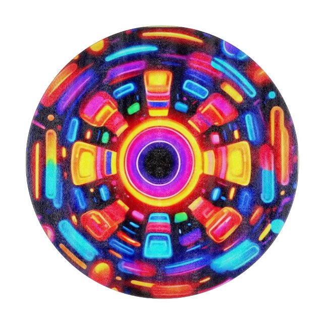 Tabla De Cortar Explosión de energía psicodélica (Anverso)