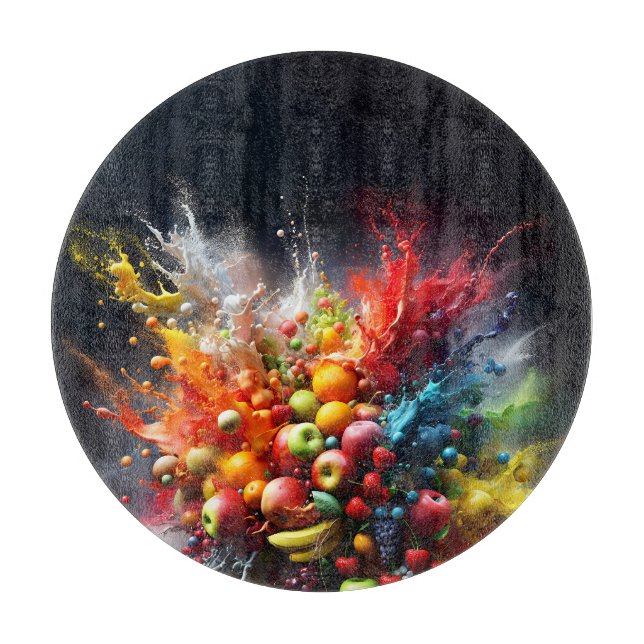 Tabla De Cortar Explosión de frutas (Anverso)