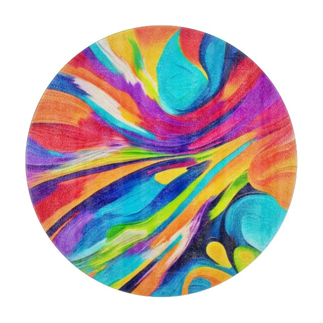 Tabla De Cortar Explosión energética vibrante (Anverso)