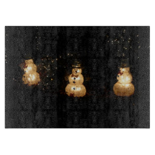 Tabla De Cortar Exposición de Luces de Vacaciones del Muñeco de Ni