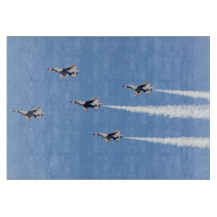 Tabla De Cortar F-16 Thunderbirds volando en la formación de cinco
