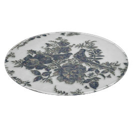 Tabla De Cortar Faisanes en flores    