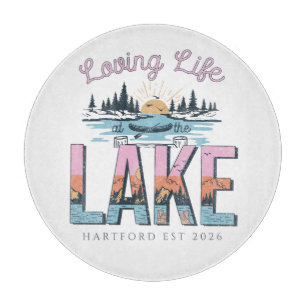 Tabla De Cortar Familia Personalizado Lake House