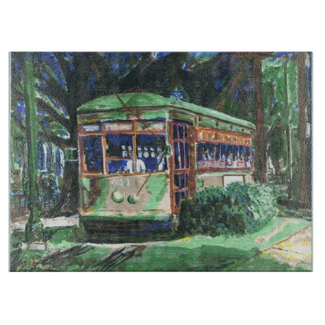 Tabla De Cortar Famoso New Orleans Streetcat (Anverso)