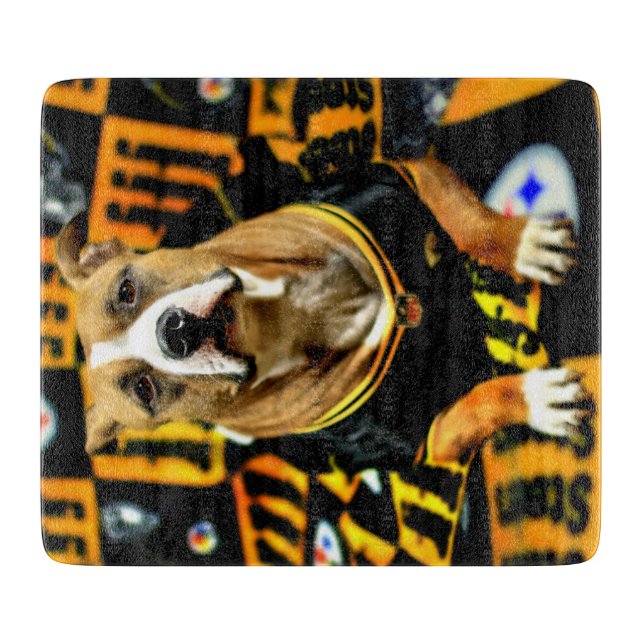 Tabla De Cortar Fanático de Pitbull Rescue Dog (Anverso)