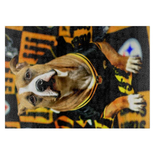 Tabla De Cortar Fanático de Pitbull Rescue Dog (Anverso)