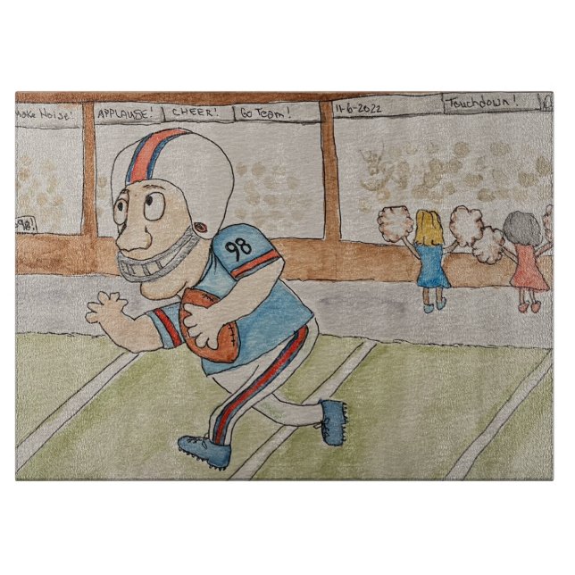 Tabla De Cortar Fanático del fútbol (Anverso)