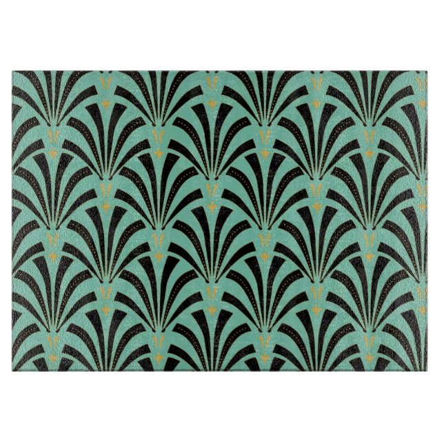 Tabla De Cortar Fans Art Deco Personalizado (Anverso)