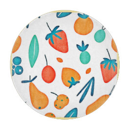 Tabla De Cortar Fantasia de Frutas: Patrón Divertido