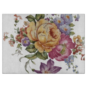 Tabla De Cortar Fantasía Floral